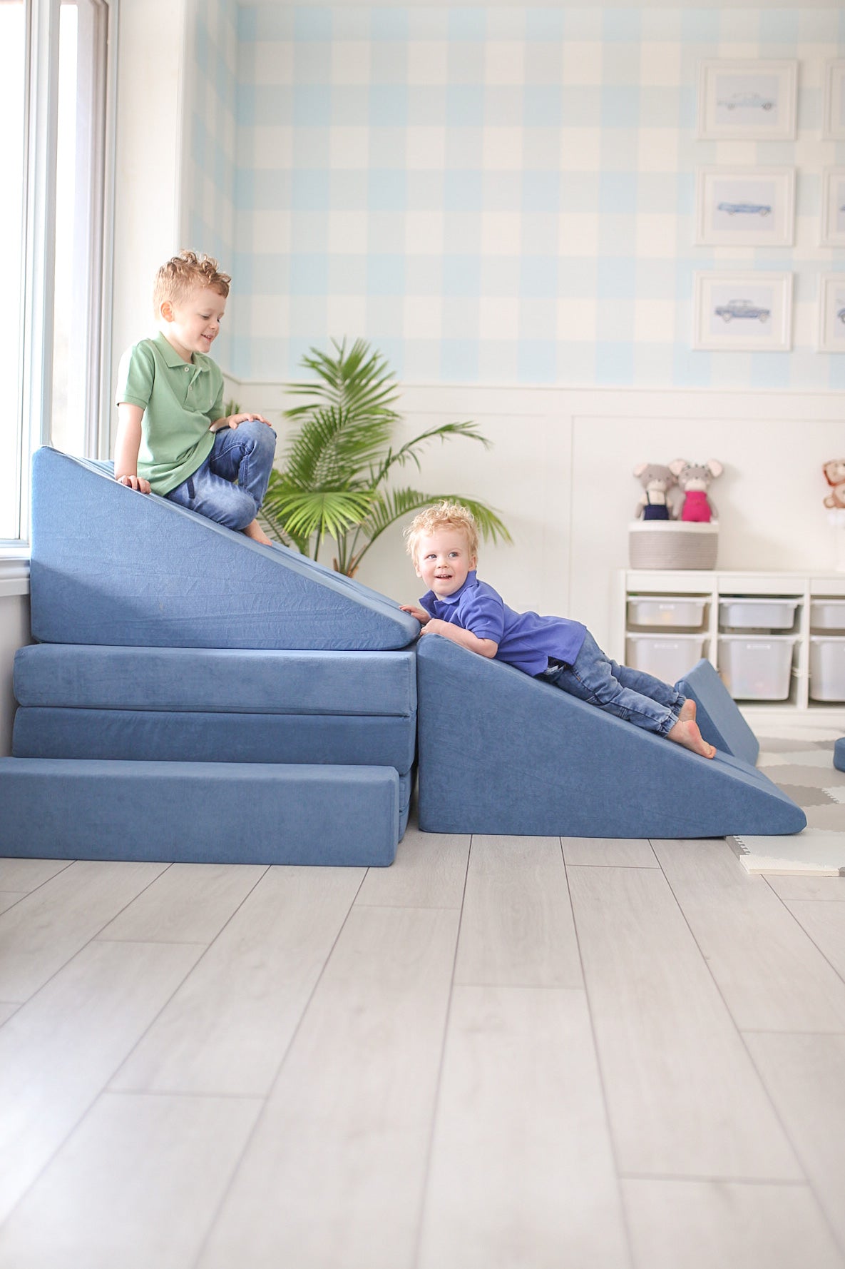 Ealing Indoor Kids Sofa Slide Climbing Slide Couch Stairs Extended